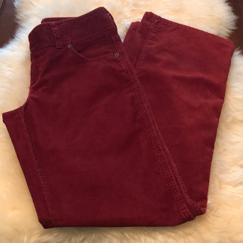 London Jean Rust Corduroy Wide Leg Pant 2